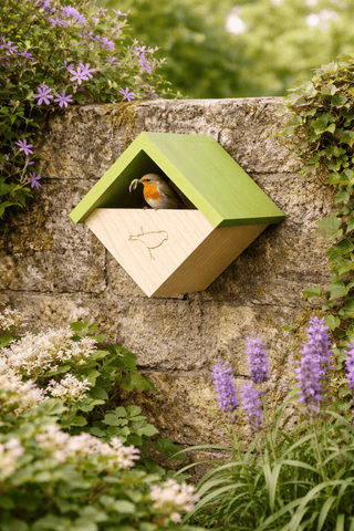 Gardman Nest Boxes Smart Garden Robin Nest Box - Green