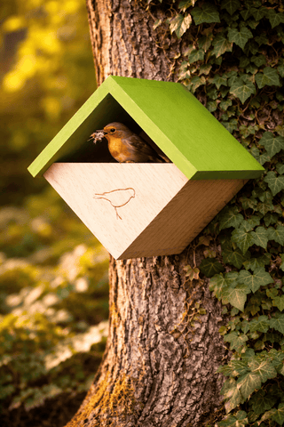 Gardman Nest Boxes Smart Garden Robin Nest Box - Green