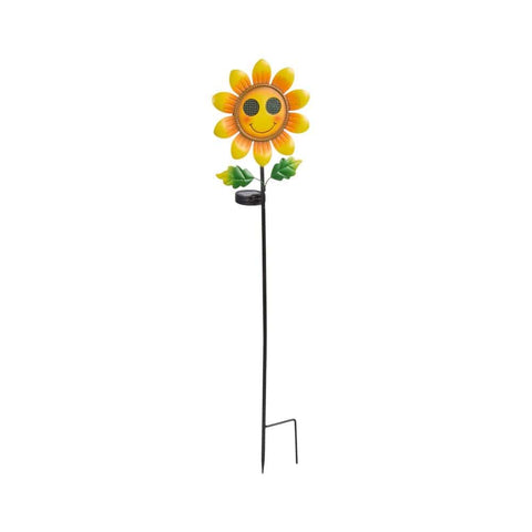 Smart Solar Smilin' Sunflower Stake