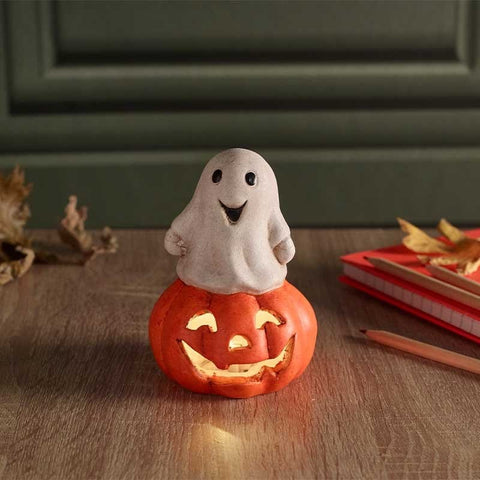 Smart Garden Halloween Lit Decor Smart Garden Spooky-Kin Ghost And Pumpkin Decoration – 13cm