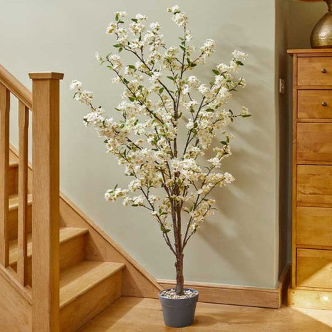 Smart Garden Faux Topiary Trees Smart Garden White Cherry Tree 140cm