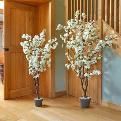 Smart Garden Faux Topiary Trees Smart Garden White Cherry Tree 140cm