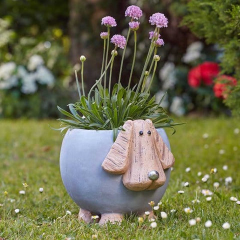 Smart Garden Planters & Pots Smart Garden Woodstone Dog Planter 22cm