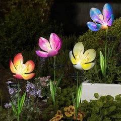 Smart Solar Stake Lights Smart Solar Bloom Stake Lights Assorted Designs