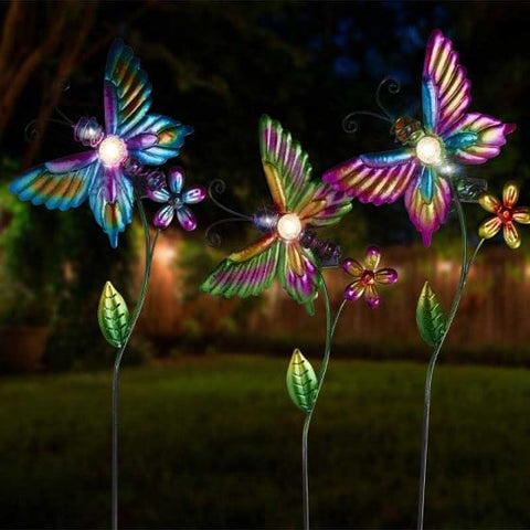 Smart Solar Stake Lights Smart Solar Butterfly Stake Lights Assorted Designs