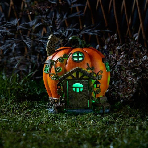 Smart Solar Solar Ornaments Smart Solar Humpkin House Fairy Home