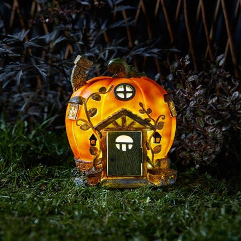 Smart Solar Solar Ornaments Smart Solar Humpkin House Fairy Home