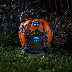Smart Solar Solar Ornaments Smart Solar Humpkin House Fairy Home