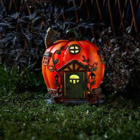 Smart Solar Solar Ornaments Smart Solar Humpkin House Fairy Home