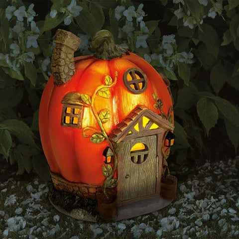 Smart Solar Solar Ornaments Smart Solar Humpkin House Fairy Home