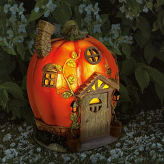 Smart Solar Solar Ornaments Smart Solar Humpkin House Fairy Home