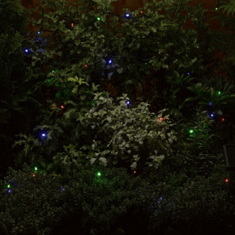 Smart Solar String Lights Smart Solar LED String Lights Multi-coloured 50