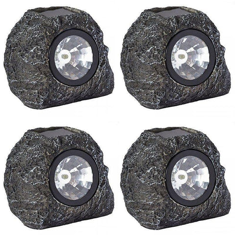Smart Solar Rock Spotlight 4 Pack