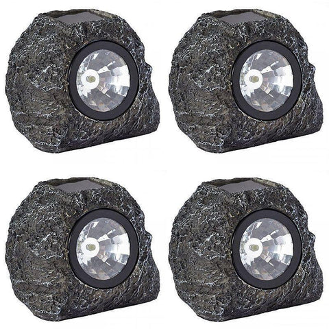 Smart Solar Rock Spotlight 4 Pack