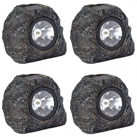 Smart Solar Rock Spotlight 4 Pack
