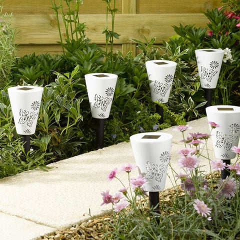 Smart Solar Stake Lights Smart Solar Silhouette Stake light 6Pc Carry Pack