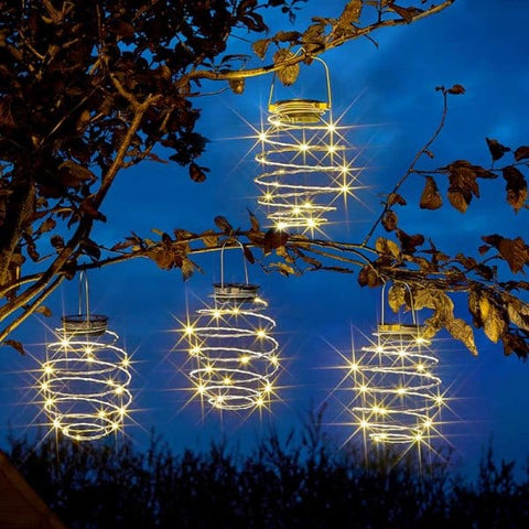 Smart Solar Hanging Lights Smart Solar Spiralites 4 Pack