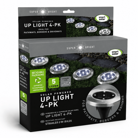 Smart Solar Smart Solar Up Light 4 Pack