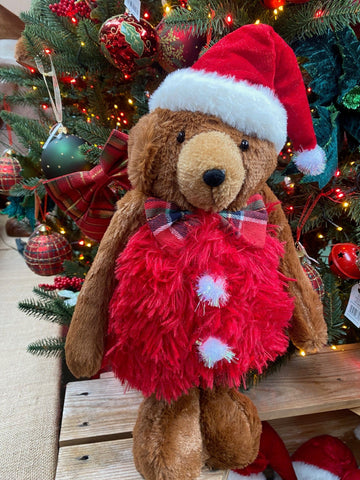 Woodlodge Teddy Bears Snowlodge Santa Bear Standing - Assorted Sizes