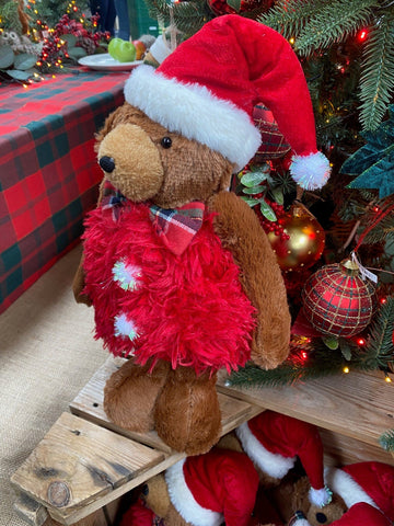 Woodlodge Teddy Bears Snowlodge Santa Bear Standing - Assorted Sizes