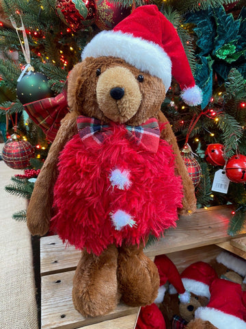 Woodlodge Teddy Bears Snowlodge Santa Bear Standing - Assorted Sizes