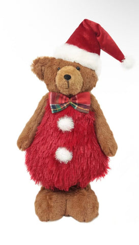 Woodlodge Teddy Bears Snowlodge Santa Bear Standing - Assorted Sizes