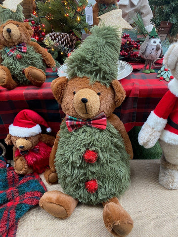 Woodlodge Teddy Bears Snowlodge Tree Bear Sitting - Assorted Sizes