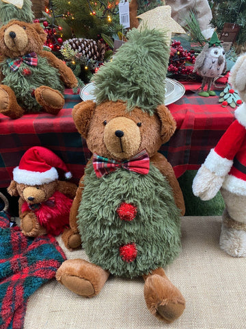 Woodlodge Teddy Bears Snowlodge Tree Bear Sitting - Assorted Sizes