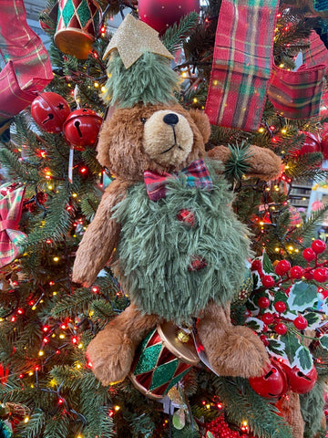 Woodlodge Teddy Bears Snowlodge Tree Bear Sitting - Assorted Sizes