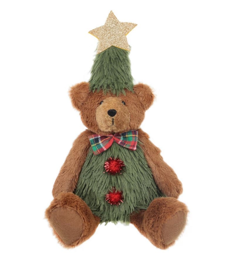 Woodlodge Teddy Bears Snowlodge Tree Bear Sitting - Assorted Sizes