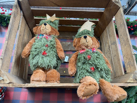 Woodlodge Teddy Bears Snowlodge Tree Bear Standing - Assorted Sizes