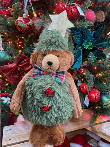 Woodlodge Teddy Bears Snowlodge Tree Bear Standing - Assorted Sizes