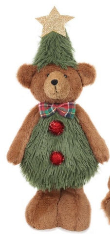 Woodlodge Teddy Bears Snowlodge Tree Bear Standing - Assorted Sizes