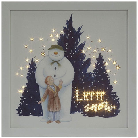Snowtime LED Canvas & Pictures Snowtime Christmas B/O 30cm Let It Snow Canvas