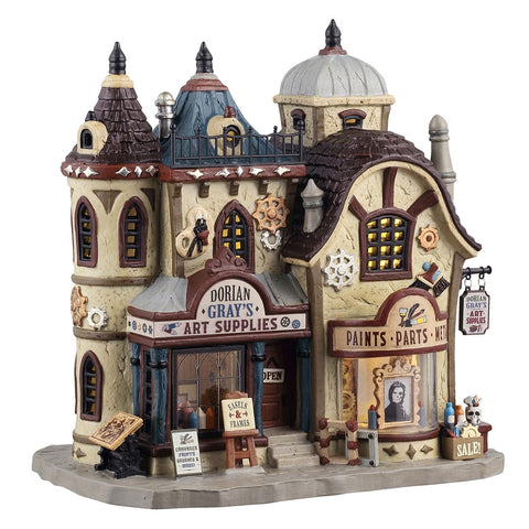 Lemax Spooky Town Lighted Buildings Spooky Town Dorian Gray'S Art Supplies