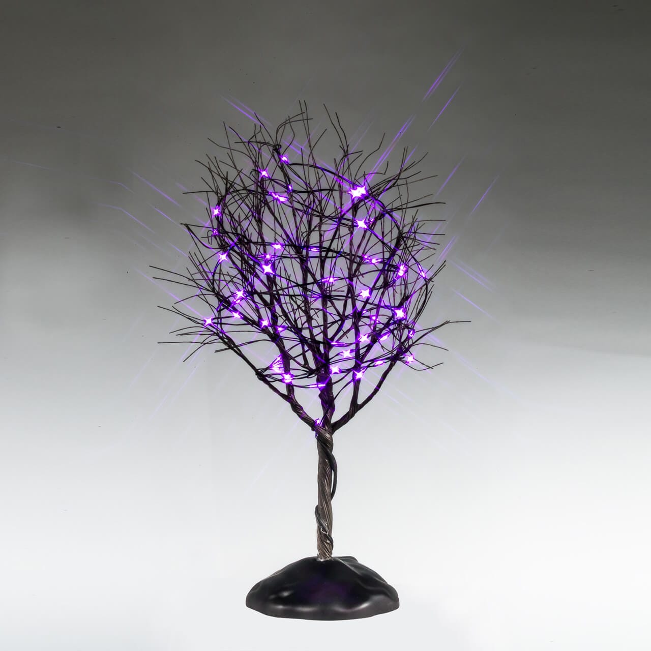Lemax Spooky Town Lighted Trees Spooky Town Dry Tree With Purple Lights