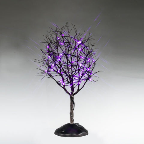 Lemax Spooky Town Lighted Trees Spooky Town Dry Tree With Purple Lights