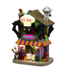 Lemax Spooky Town Lighted Buildings Spooky Town Quick-Bite Spider Diner