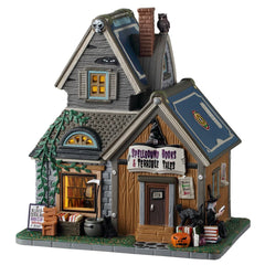 Lemax Spooky Town Lighted Buildings Spooky Town Spellbound Books & Terrible Tales