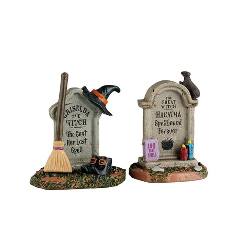 Lemax Spooky Town Accessories Spooky Town Witch Tombstones