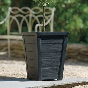 Stewart Garden Pots & Planters Stewart 31cm Taper low Planter Anthracite