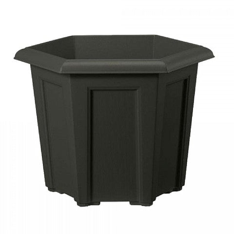 Stewart Garden Pots & Planters Stewart 40cm Regency Hexagonal Planter Black