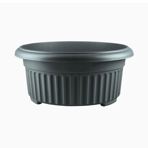 Stewart Garden Pots & Planters Stewart 45cm Corinthian Low Planter Black