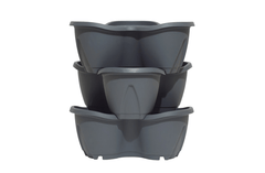 Stewart Garden Planters & Pots Stewarts Strawberry Planter 3 Pack Anthracite