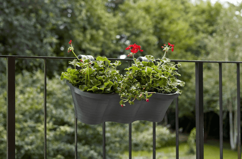 Stewart Garden Planters & Pots Stewarts Urban Balcony Hanging Pot Anthracite - 10L