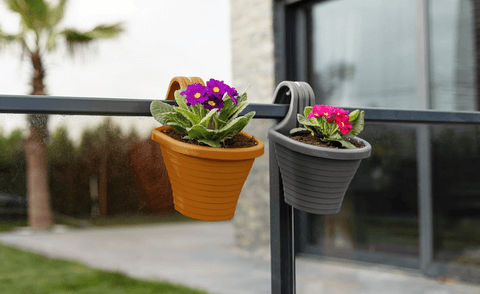 Stewart Garden Planters & Pots Stewarts Urban Balcony Hanging Pot Anthracite - 3L
