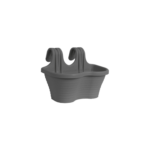 Stewart Garden Planters & Pots Stewarts Urban Balcony Hanging Pot Anthracite - 6.5L
