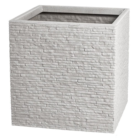 Strata Products Planters & Pots Strata Slate Effect Planter Square Stone 38cm