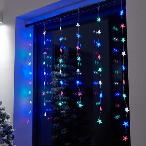 Three Kings LED Curtain Lights Three King StarLight Curtain Lights Multicoloured