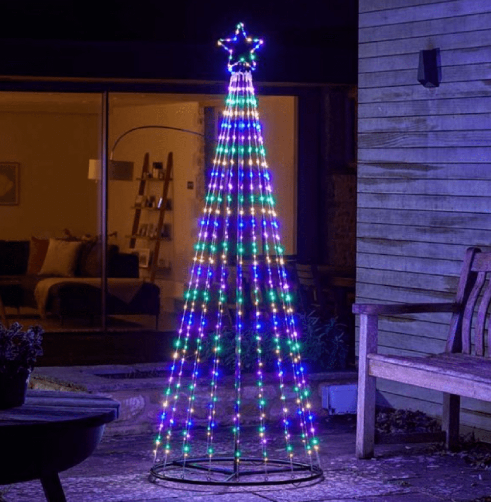 Twinkle Tree Installation Three Kings 1.5m TwinkleTree Multi – Trowell Garden Centre